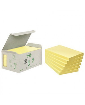 Post-it Haftnotiz Recycling Notes 6551B 127x76mm gelb 6 St./Pack.