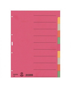 Leitz Register 43590000 DIN A4 blanko volle Höhe 230g Karton sort.