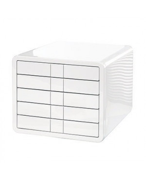 HAN Schubladenbox i-Box 1551-12 DIN C4 5Schubfächer weiß