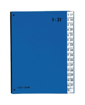 PAGNA Pultordner 24329-02 DIN A4 1-31 32Fächer Polypropylen bl
