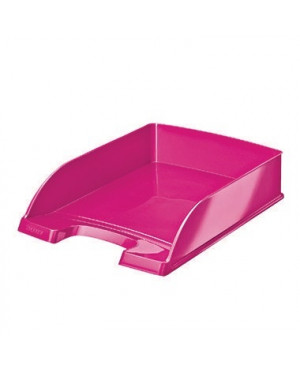Leitz Briefablage WOW Plus 52263023 DIN A4 stapelbar PS pink metallic