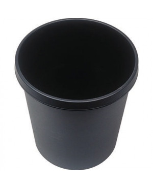 helit Papierkorb H6105895 31x32cm 18l rund Kunststoff schwarz