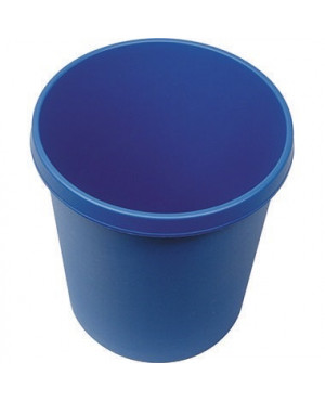helit Papierkorb H6105834 31x32cm 18l rund Kunststoff blau