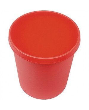 helit Papierkorb H6105825 31x32cm 18l rund Kunststoff rot