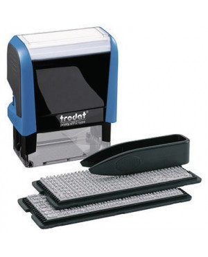trodat Textstempel Typo Printy 43145 47x18mm schwarz/blau