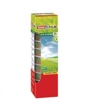 tesa Klebefilm tesafilm Eco & Clear 57070-00000 15mmx10m 10 St./Pack.