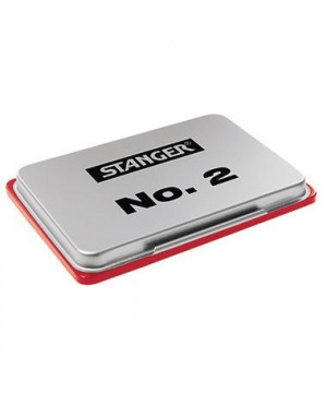STANGER Stempelkissen No.2 01801303 7x11cm ohne Öl rot