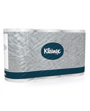 Kleenex Toilettenpapier 8440 3lagig 350Blatt weiß 6Rl./Pack.