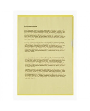 Soennecken Aktenhülle 1467 DIN A4 PP gelb 50 St./Pack.