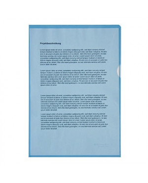 Soennecken Sichthülle 1514 DIN A4 PP blau 100 St./Pack.