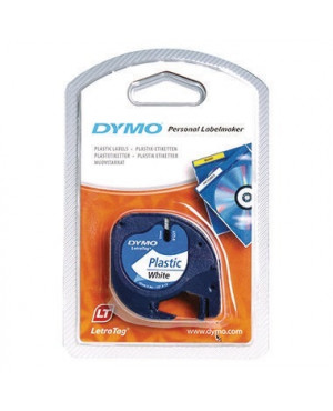 DYMO Schriftbandkassette LetraTag S0721660 12mmx4m schwarz auf weiß