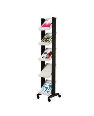 Paperflow Prospektständer Corner 259N.02 5Fächer grau