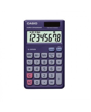 CASIO Taschenrechner SL-300VER Solar/Batterie schwarz