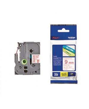 P-touch Schriftbandkassette TZE222 9mmx8m laminiert rt auf ws