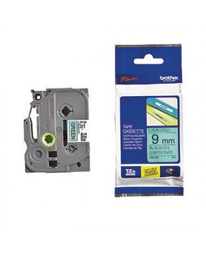 P-touch Schriftbandkassette TZE721 9mmx8m laminiert sw auf gn