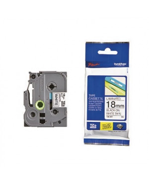 P-touch Schriftbandkassette TZE241 18mmx8m laminiert sw auf ws