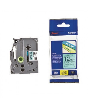 P-touch Schriftbandkassette TZE731 12mmx8m laminiert sw auf gn