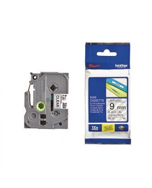 P-touch Schriftbandkassette TZE121 9mmx8m laminiert sw auf fl