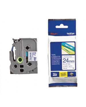 P-touch Schriftbandkassette TZE253 24mmx8m laminiert bl auf ws