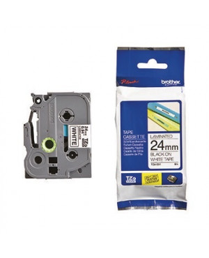 P-touch Schriftbandkassette TZE251 24mmx8m laminiert sw auf ws