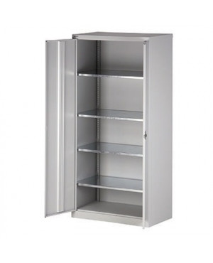 Bisley Flügeltürenschrank Universal HC782S4G645 4Fachböden lichtgrau