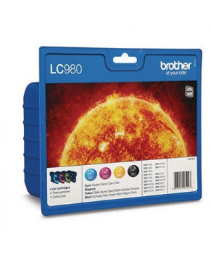 Brother Tintenpatrone LC980VALBPDR sw/c/m/y 4 St./Pack.