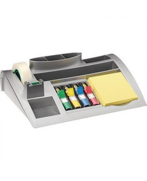 Post-it Tischorganizer C50 25,6x6,8x16,8cm silber metallic