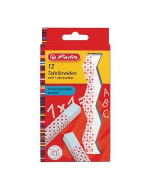 Herlitz Tafelkreide 8648107 weiß 12 St./Pack.
