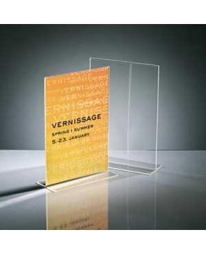 Sigel Tischaufsteller TA220 DIN A4 210x300mm T-Form Acryl glasklar