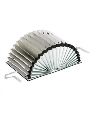 PAGNA Vorordner 24211-04 DIN A4 A-Z 20Fächer PVC/Hartpappe sw
