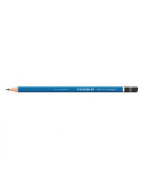 STAEDTLER Bleistift Mars Lumograph 100-2B 17,5cm 2B Schaft blau