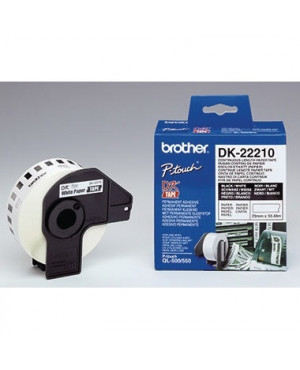 Brother Endlosetikettenrolle DK22210 29mmx30,48m weiß