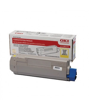 OKI Toner 43865721 6.000Seiten gelb