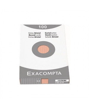 EXACOM Karteikarte A5 kariert or Pa=100St