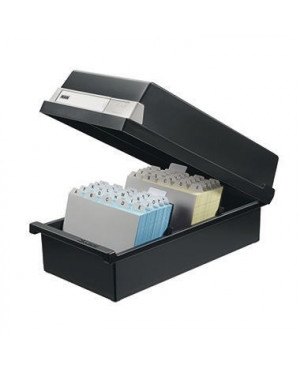 HAN Karteikasten 954-13 DIN A4 quer max. 1300Karten PS schwarz
