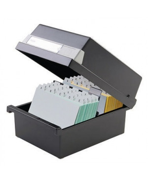 HAN Karteikasten 966-13 DIN A6 quer max. 800Karten PS schwarz