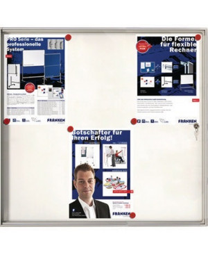 Franken Schaukasten X-tra! Line FSA6 für 6x DIN A4 Aluminium