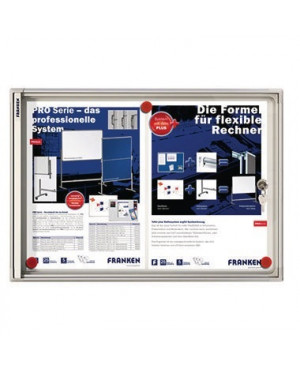 Franken Schaukasten X-tra! Line FSA2 für 2x DIN A4 Aluminium