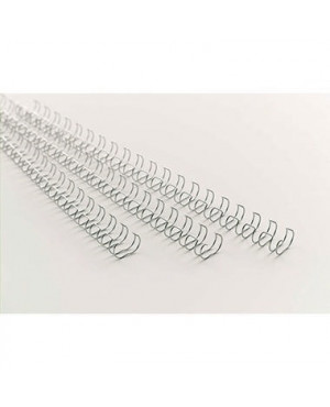 GBC Drahtbinderücken RG810597 DIN A4 8mm silber 100 St./Pack.