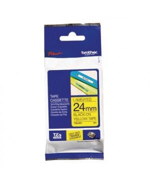 P-touch Schriftbandkassette TZE651 24mmx8m laminiert sw auf ge