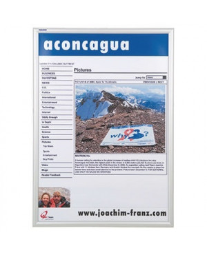 Franken Wechselrahmen Outdoor BS1704 62,4x87,1x1,2cm transparent