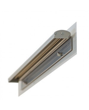 Franken Flipchartblockhalter FDKMAG 5,5x70cm magnetisch silber/grau