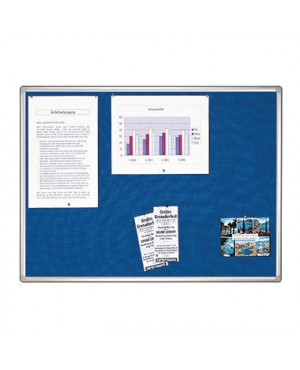 Franken Pinnwand Pro PT830303 120x90cm Textil blau