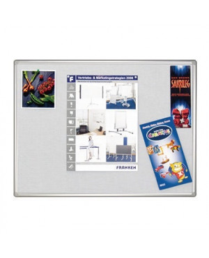 Franken Pinnwand Pro PT830712 180x90cm Textil grau
