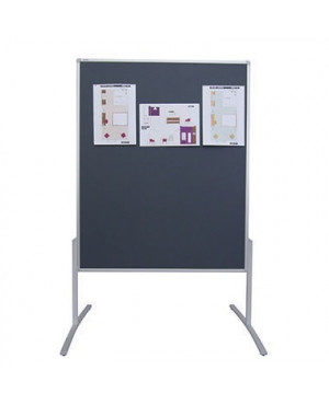 Franken Moderationstafel PRO MT800312 120x150cm Filz grau