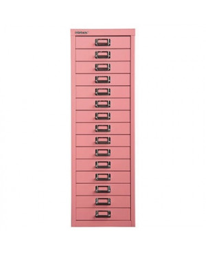 Bisley Schubladenschrank L3915601 15Schubfächer pink