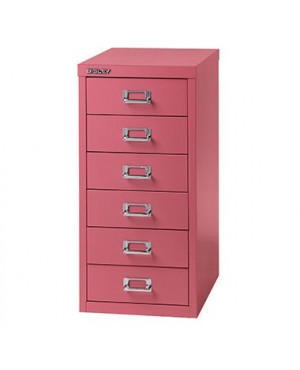 Bisley Schubladenschrank L296601 6Schubfächer pink
