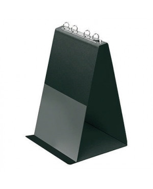 Veloflex Tischflipchart V4102080 DIN A4 hoch 4Ringe 10Hüllen schwarz