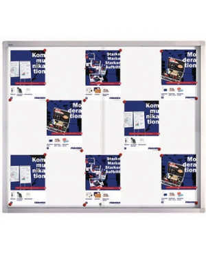 Franken Schaukasten PRO SK6115 Schiebetür für 15x DIN A4 Aluminium