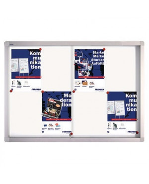 Franken Schaukasten PRO SK6108 Schiebetür für 8x DIN A4 Aluminium